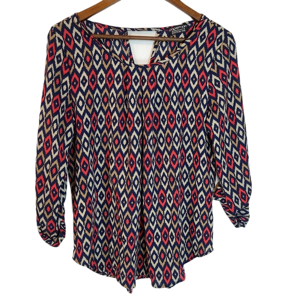 Papermoon Stitchfix Patterned Blouse Large